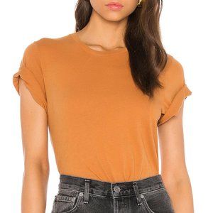 Agolde Orange Short Sleeve Tee